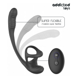 ADDICTED TOYS – ANALPLUG MIT VIBRATION, 360°-WELLUNG UND HODENSTIMULATOR