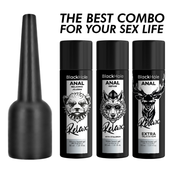 BLACK HOLE - APLICADOR DE LUBRICANTE ANAL TALLA S 30 ML
