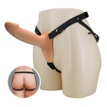 PRETTY LOVE - LANDON HARNESS BRIEFS HARDON UNIVERSEL AVEC GODEMICHET EN SILICONE CREUX DE 16,8 CM COULEUR