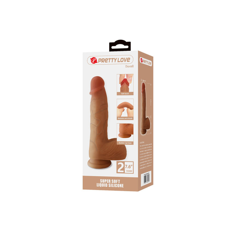 Pretty Love - Duvall Godemichet Réaliste Avec Ventouse 19,3 Cm - Ø