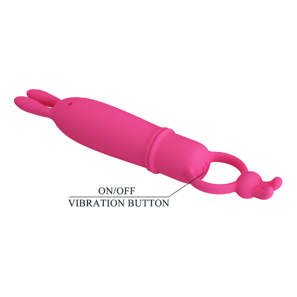 PRETTY LOVE - DELIA VIBRADOR RABBIT CON ANILLO DE SUJECIÓN