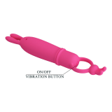 PRETTY LOVE - DELIA VIBRADOR RABBIT CON ANILLO DE SUJECIÓN
