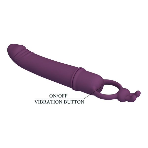 PRETTY LOVE - CORA VIBRADOR FORMA PENE CON ANILLO DE SUJECIÓN