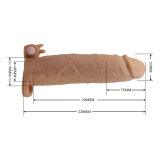PRETTY LOVE - XERXES FUNDA PARA PENE CON ESTIMULADOR DE CLÍTORIS Y VIBRACIÓN