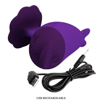 PRETTY LOVE - DOLPHIN MINI VIBRADOR CON SUJECIÓN