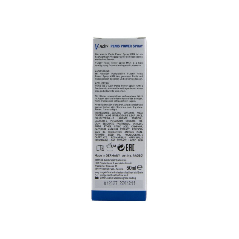Hot - V - Activ Penis Power Spray Para Hombre 50 Ml | Vybes.it