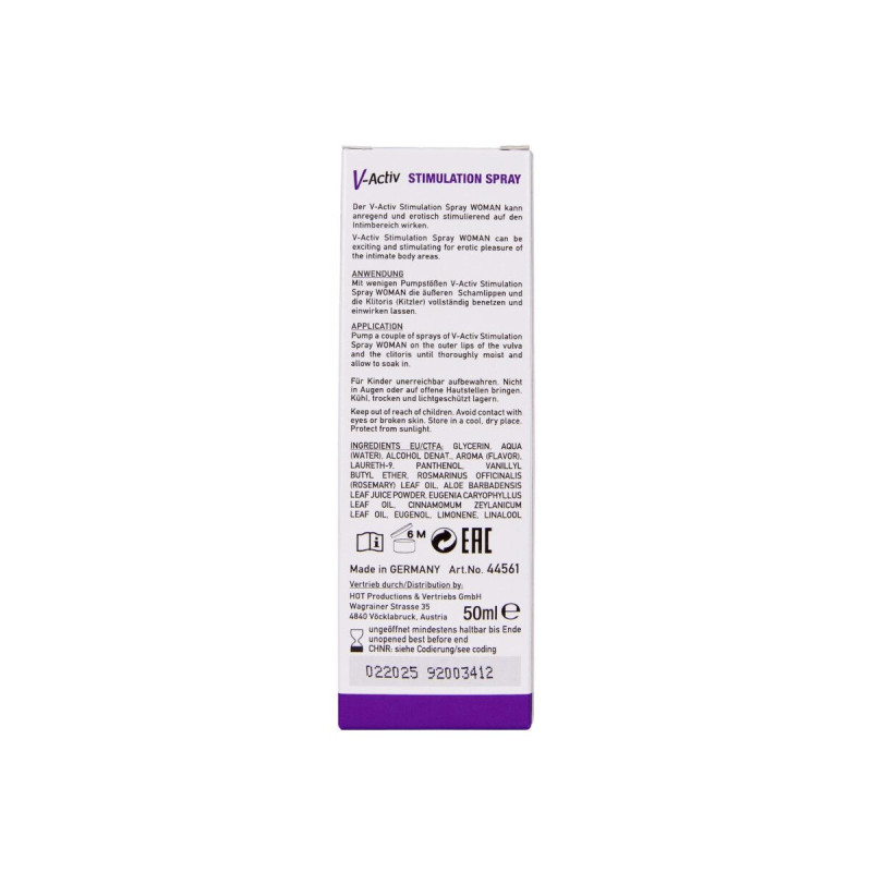Hot - V - Activ Spray Estimulante Para Mujer 50 Ml | Vybes.it
