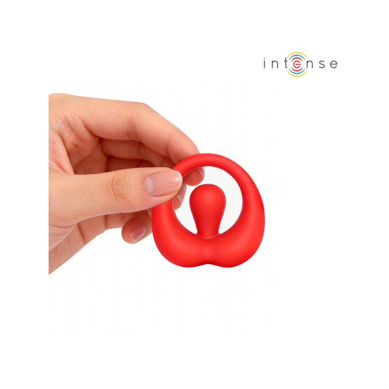 Intense - Russell Anillo Vibrador Con Estimulación De Clítoris Rojo