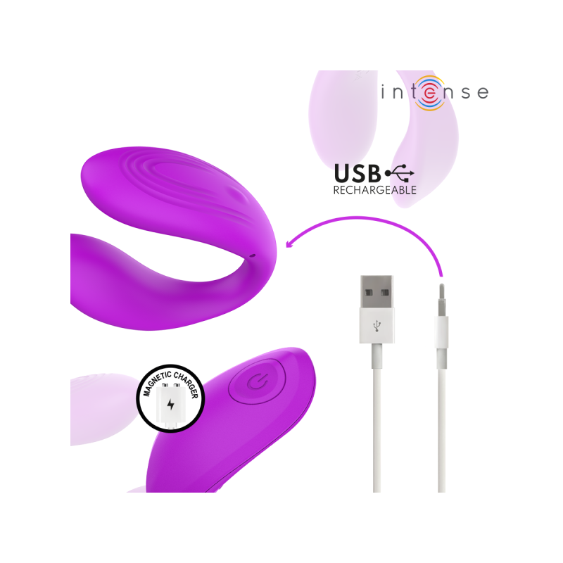 Intense - Nora Estimulador De Pinza Con Vibración Morado | Vybes.it