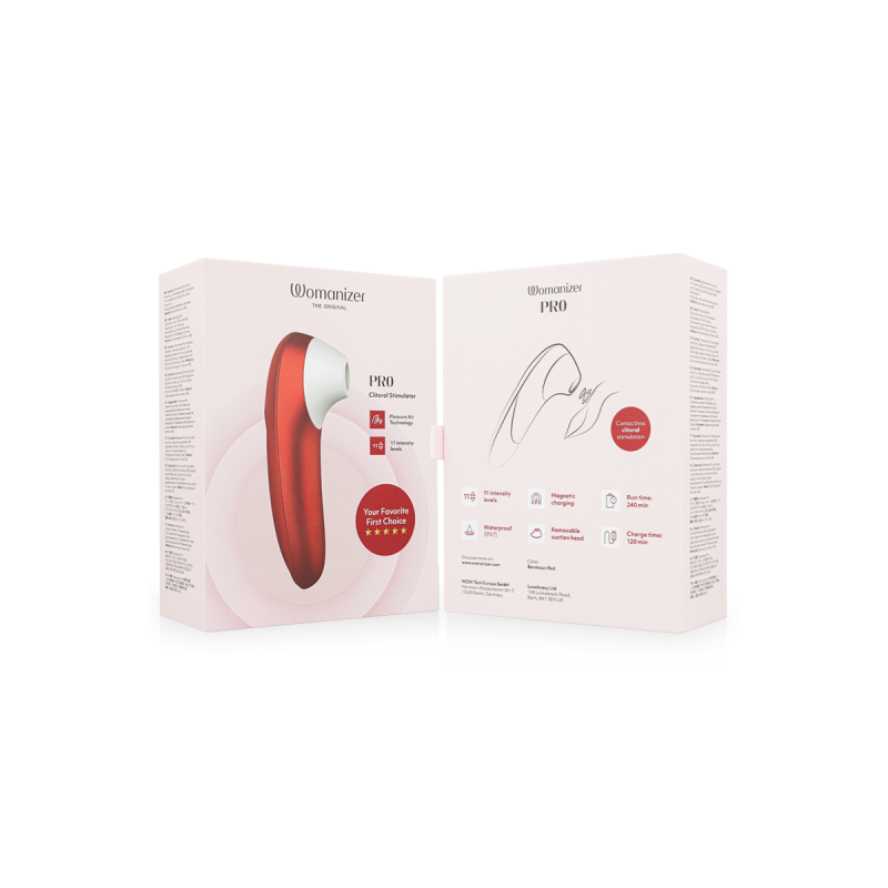 Womanizer - Pro Vibrant Estimulador De Clítoris Burdeos | Vybes.it