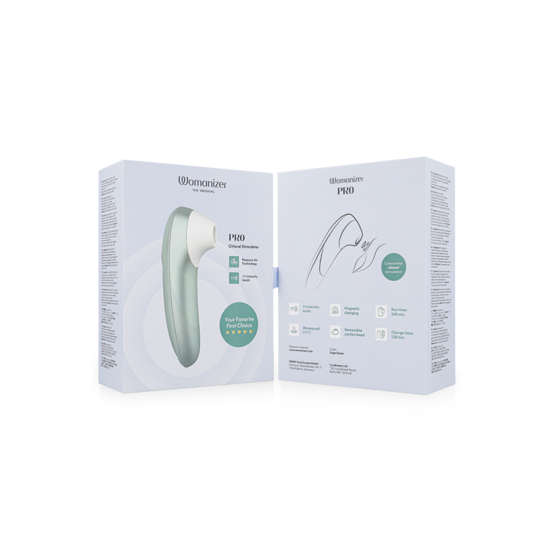 Womanizer - Pro Vibrant Klitoralstimulator Salbeigrün | Vybes.it