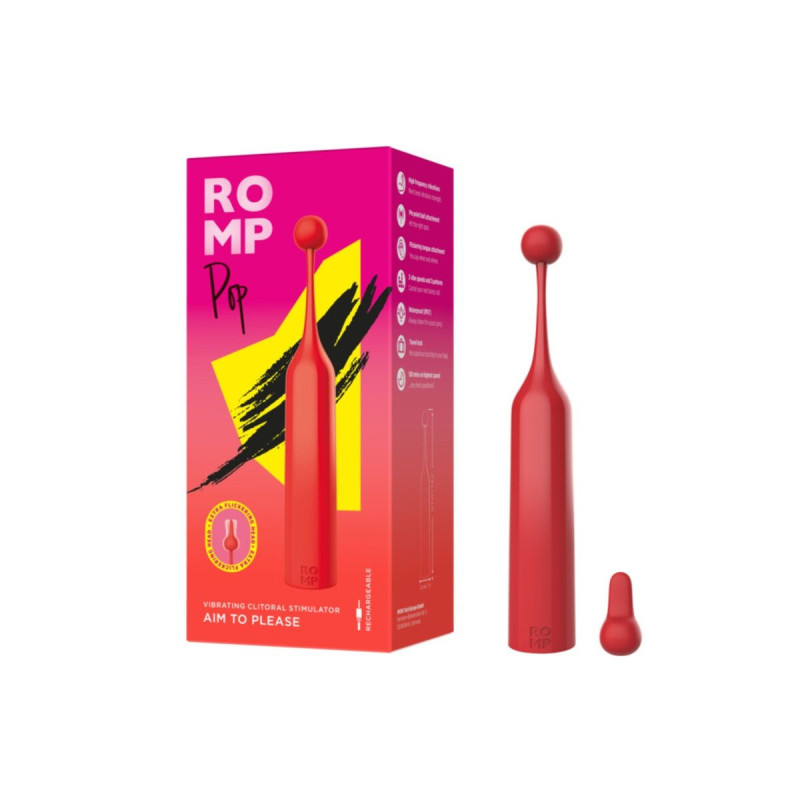 Romp - Pop Stimulateur Clitorial Haute Fréquence Rouge | Vybes.it