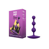 ROMP - AMP PURPLE FLEXIBLE SILICONE ANAL BEADS 12.5 CM PURPLE