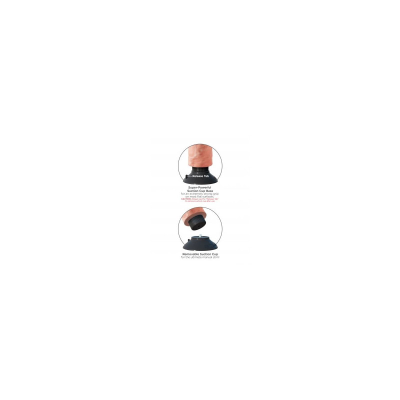 King Cock - Gode Vibrateur 20.32 Cm Naturel | Vybes.it
