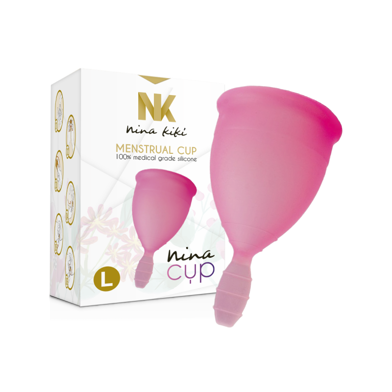 NINA KIKÍ - COUPE MENSTRUELLE ROSE - TAILLE L - Coupe vaginale
