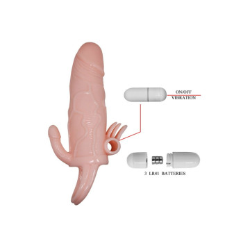 Baile - Brave Man Funda Pene Anal Y Clítoris Vibrador 16.5 Cm