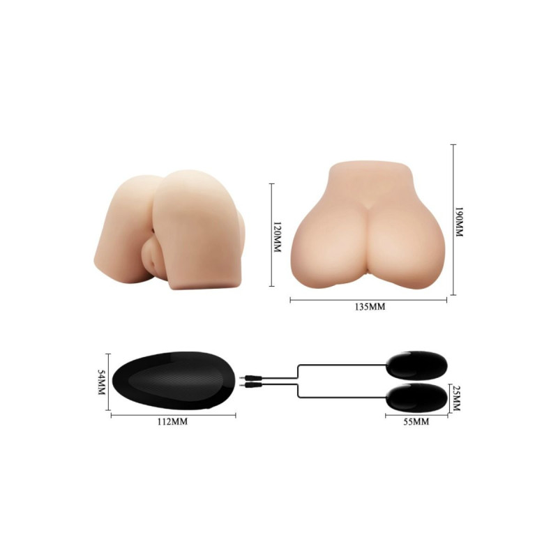 Crazy Bull - Vagina Y Ano Realísticos Con Vibración Posición 4 |