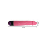 Baile - Colorful Sex Vibrador Realístico Rosa 23 Cm | Vybes.it