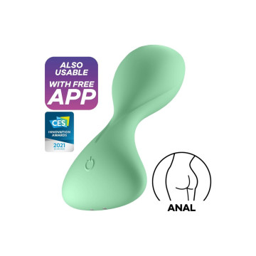 Satisfyer - Trendsetter Vibrationsplugapp Grün | Vybes.it