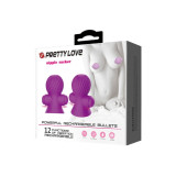 Pretty Love - Estimuladores Pezones 12 Modos Vibración Lila |