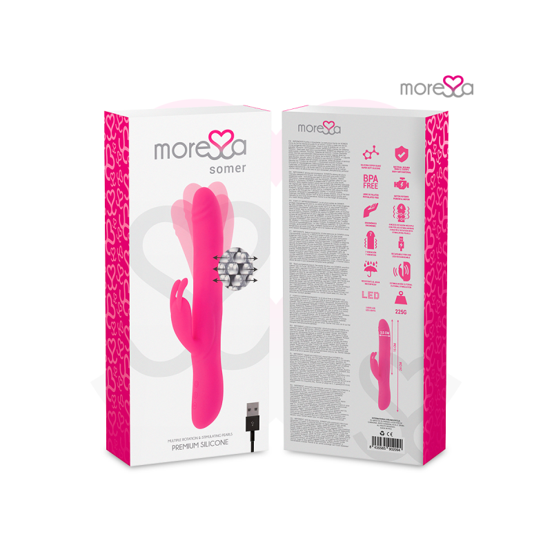 Moressa - Somer Rotador Perlado Y Potente Vibración Silicona