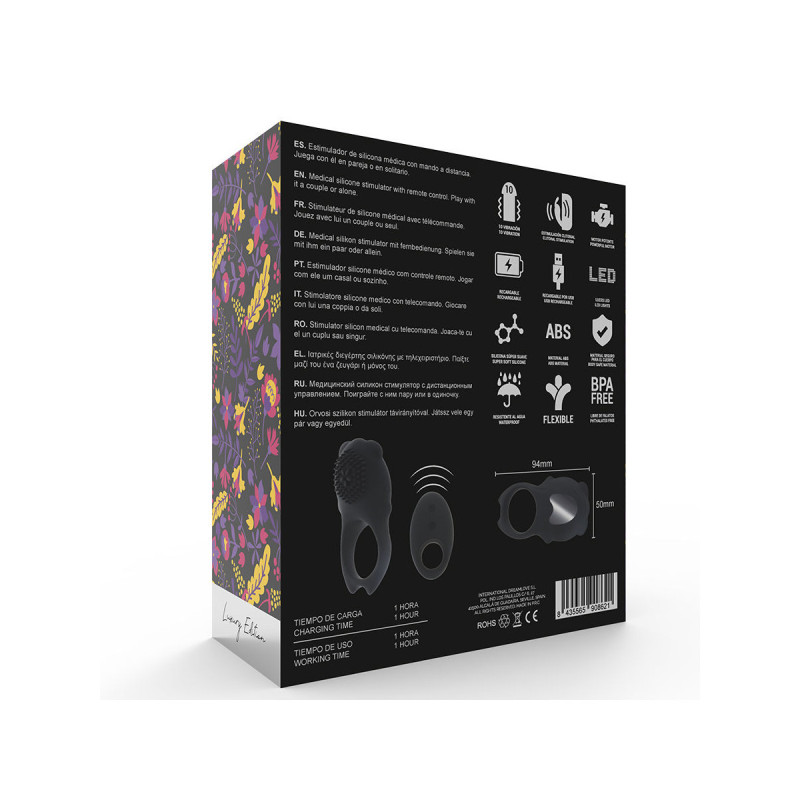 Mia - Colosseo Anillo Control Remoto Negro | Vybes.it