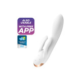 Satisfyer - Double Flex Vibrator App White | Vybes.it
