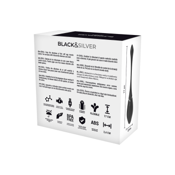 Black&Silver - Jenell Rechargeable Vibrating Egg | Vybes.it