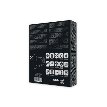 Addicted Toys - Anilla Pene Con Plug Anal Control Remoto Negro