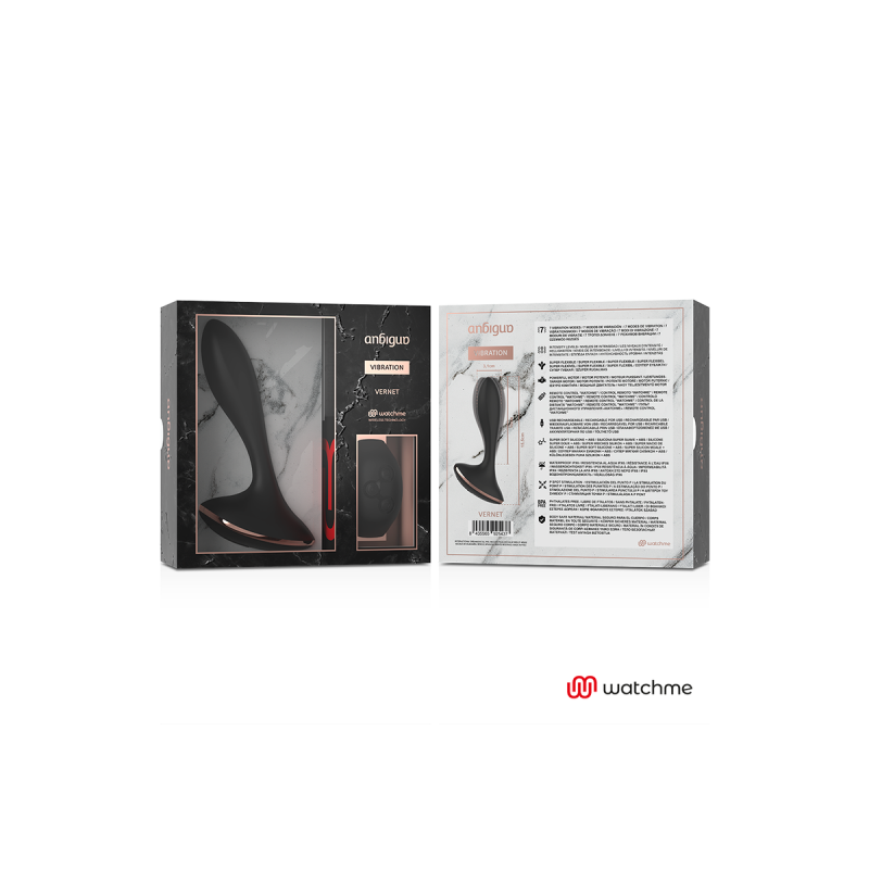 Anbiguo - Watchme Control Remoto Vibrador Plug Anal Vernet |