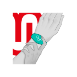 WATCHME - MONTRE À TECHNOLOGIE SANS FIL BLEU VERT - Télécommande