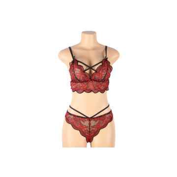 Subblime - Set Ensemble Deux Pièces Top Et Culotte En Dentelle L/Xl