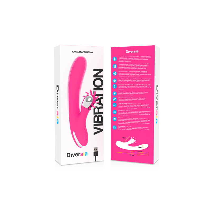 DIVERSIA - CONIGLIO VIBRANTE 24 CM - Rotatori vibranti | Vybes.it