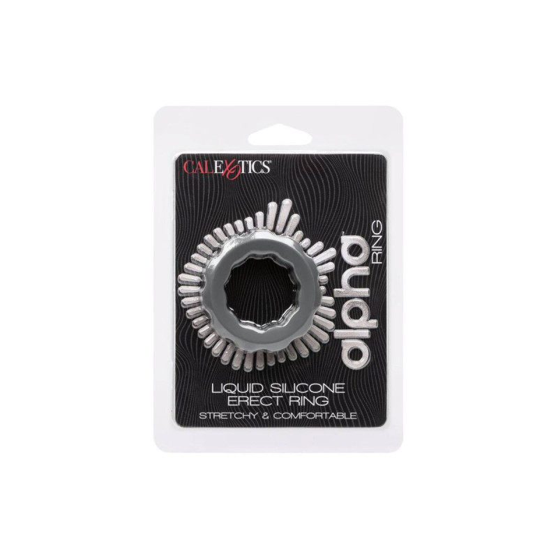 CALEXOTICS - ALFA ANELLO ERETTO GRIGIO - Cockring senza vibrazione
