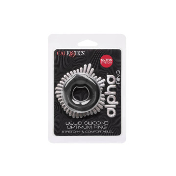 CALEXOTICS - ANELLO ALPHA OPTIMUM NERO - Cockring senza vibrazione