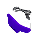 Pretty Love - Puissant Stimulateur De Doigts Bleu Foncé Delphini |