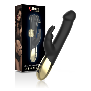 IBIZA - VIBRADOR ROTADOR PERLADO RABBIT