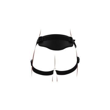 Get Real - Strap - On Deluxe Harnés Negro | Vybes.it