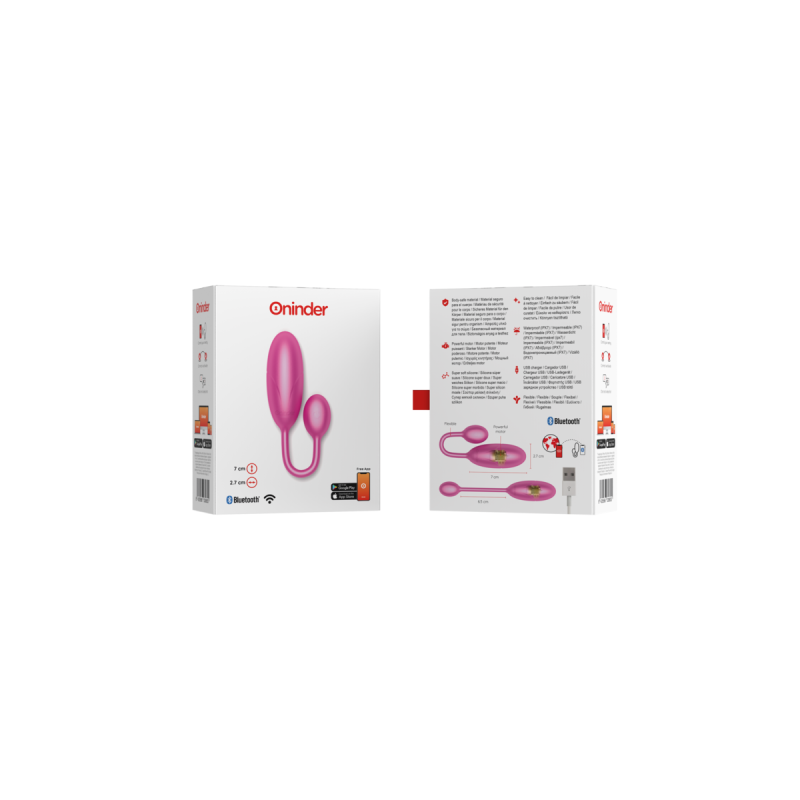 Oninder - Denver Vibrating Egg Pink 7 X 2.7 Cm Free App | Vybes.it