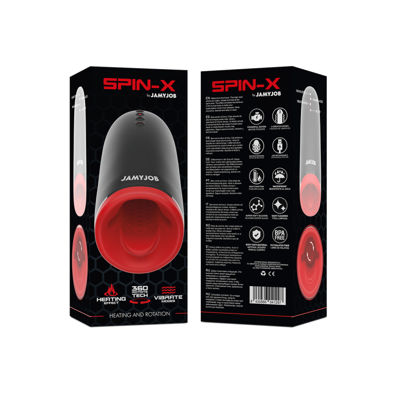Jamyjob - Spin - X Masturbador Con Rotación Y Función Calor |