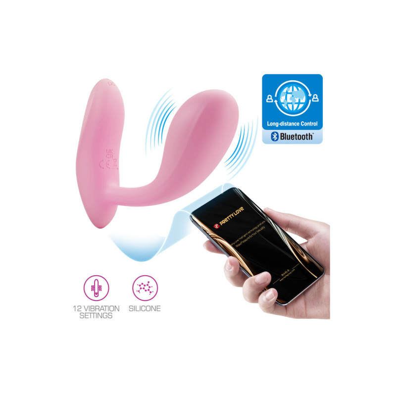 Pretty Love - Baird G - Spot 12 Vibraciones Recargable Rosa App |