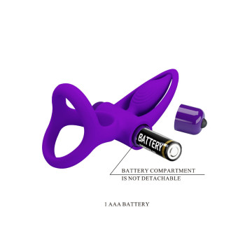 Pretty Love - Anillo Vibrador 10 Vibraciones Silicona Violeta |
