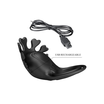 Pretty Love - Ruben Anillo Vibrador 7 Vibraciones Silicona Negro |