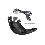 Pretty Love - Ruben Anillo Vibrador 7 Vibraciones Silicona Negro |