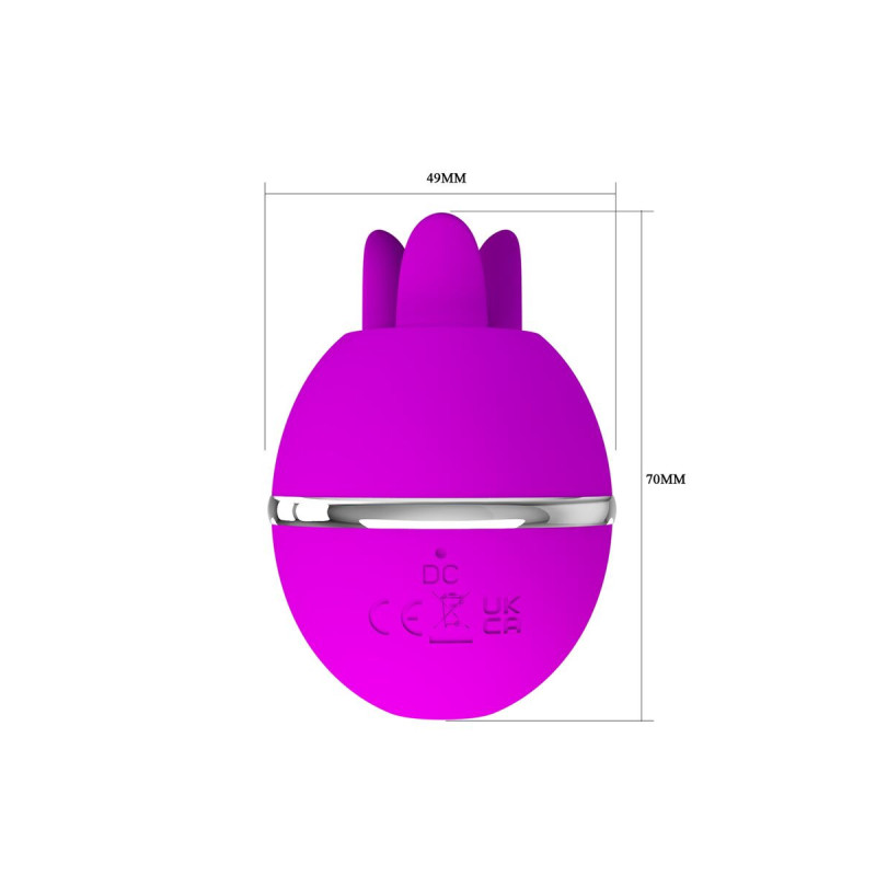 PRETTY LOVE - GEMINI BALL LILA. RUNDER VIBRATOR AUS SILIKON - HIGH TE…