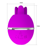 PRETTY LOVE - GEMINI BALL VIBRADOR DE SILICONA REDONDO MORADO