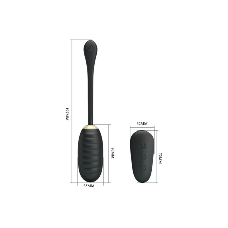 Pretty Love - Doreen Oeuf Vibrant Rechargeable De Luxe Noir