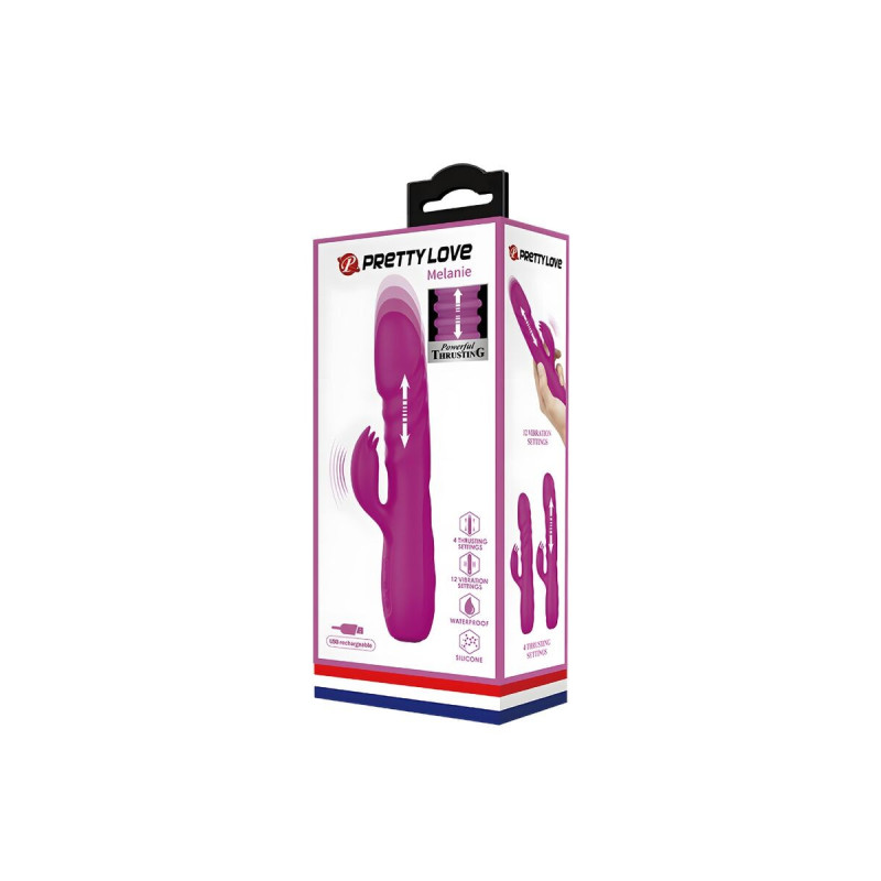 Pretty Love - Melanie Vibrador Conejo Recargable Morado | Vybes.it