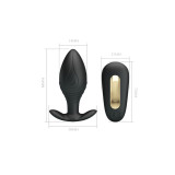 Pretty Love - Regina Plug Anal Vibrador Recargable Negro | Vybes.it