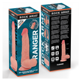 ROCKARMY - RANGER DILDO REALISTA DUAL DENSITY LIQUID SILICONE 22 CM -O- 3.6 CM